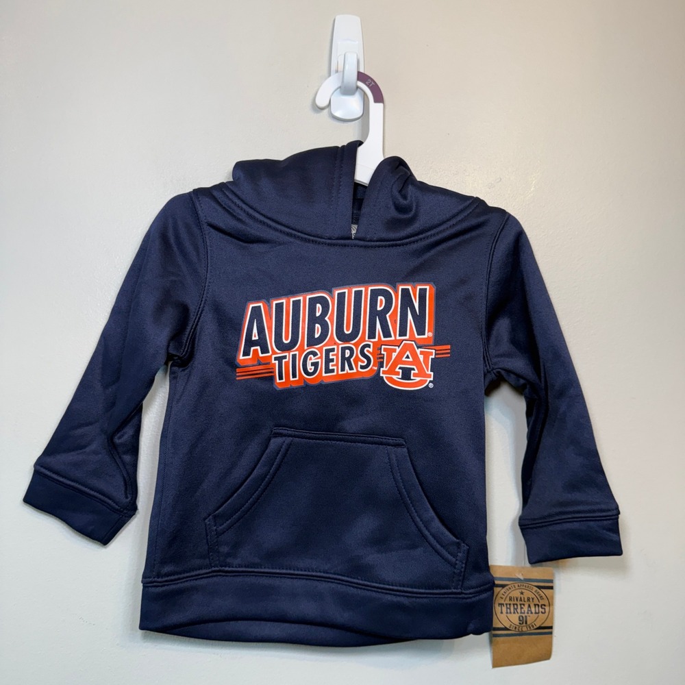 Rivalry Threads Auburn Tigers Navy Blue Hoodie Sweatshirt Toddler Size 2T NWT